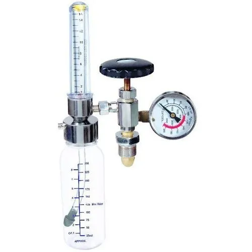 Oxygen Flow Meter With Humidifier Bottle